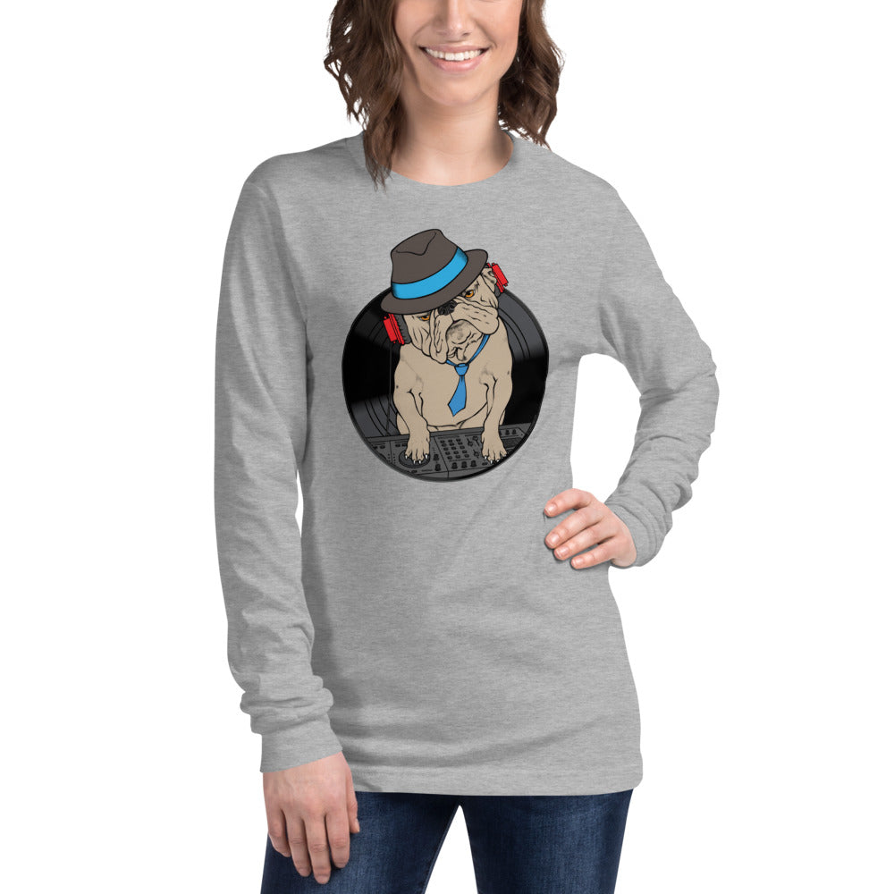 Pug DJ Unisex Long Sleeve Tee