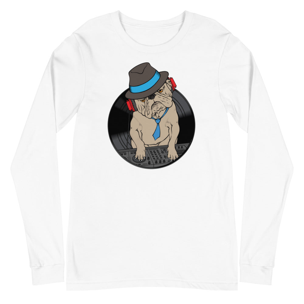 Pug DJ Unisex Long Sleeve Tee